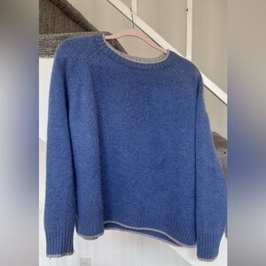Margaret O'Leary Mendocino Cozy Cashmere Blue Women's Sweater